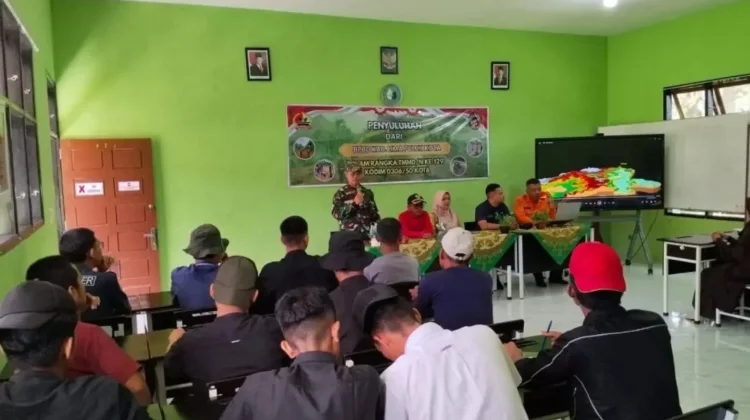 BPBD Lima Puluh Kota Beri Penyuluhan di TMMD