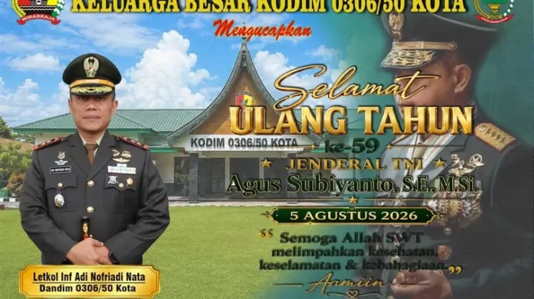 UCAPAN HUT PANGlima TNI KE-59
