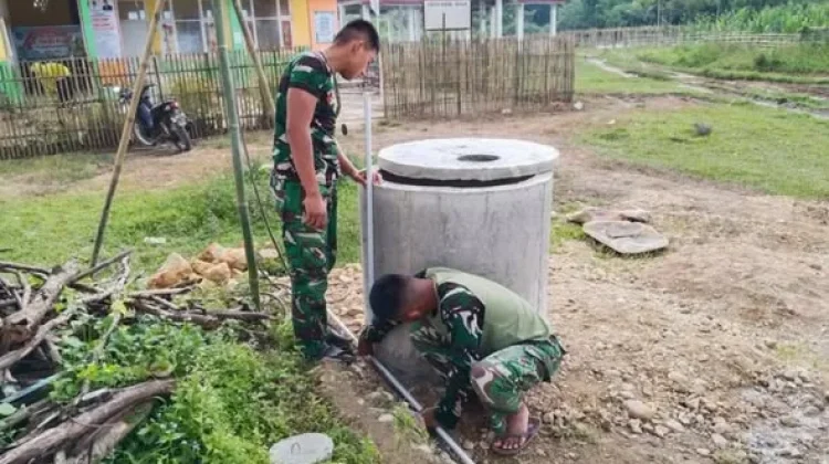 Satgas TMMD Ke-129 Pastikan Air Bersih Berfungsi