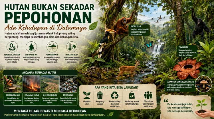 Hutan Bukan Sekadar Pepohonan : Ada Kehidupan di Dalamnya