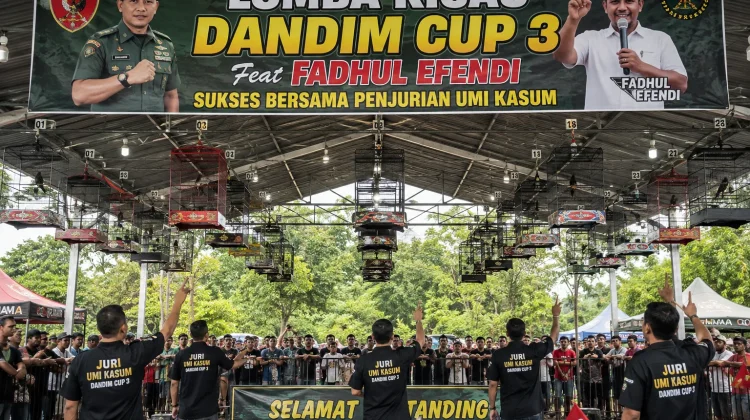 Lomba Kicau Dandim Cup 3 Feat Fadhul Efendi Sukses Digelar