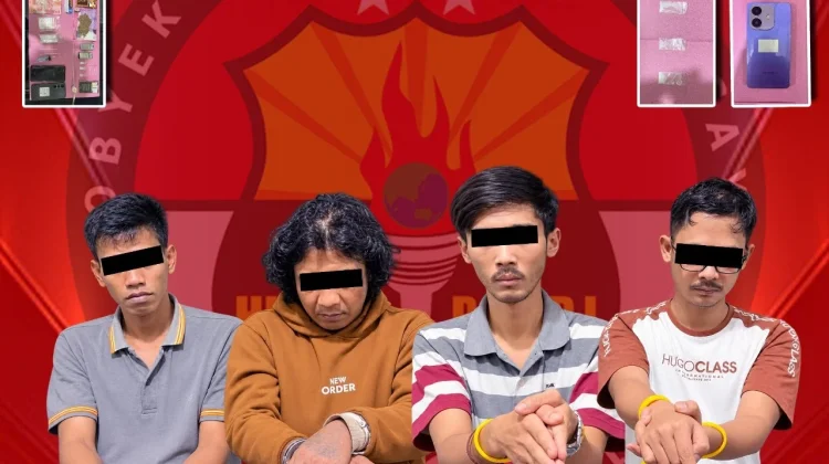 Ungkap Dua Kasus Narkotika, Empat Terduga Pelaku Diamankan Polres Payakumbuh