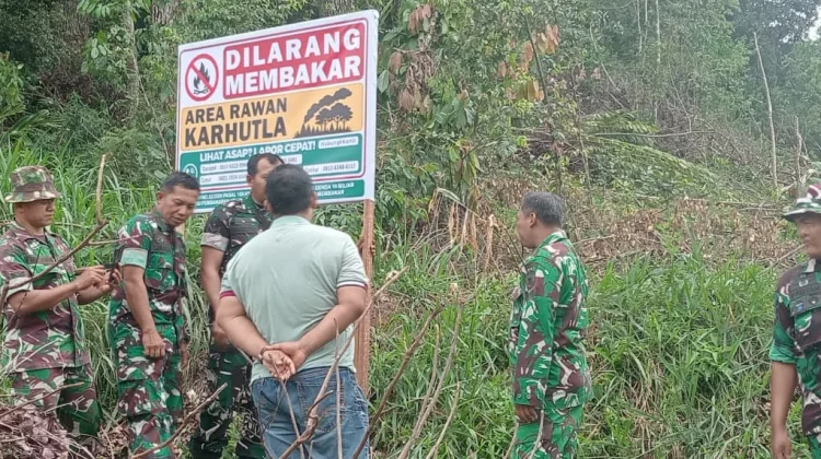 Kodim 0304/Agam Sosialisasi & Penyuluhan Pencegahan Karhutla