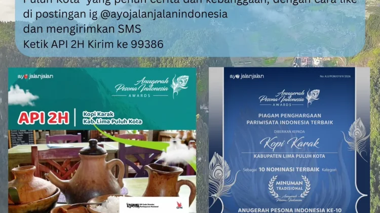 Kopi Karak Limapuluh Kota Masuk Nominasi API