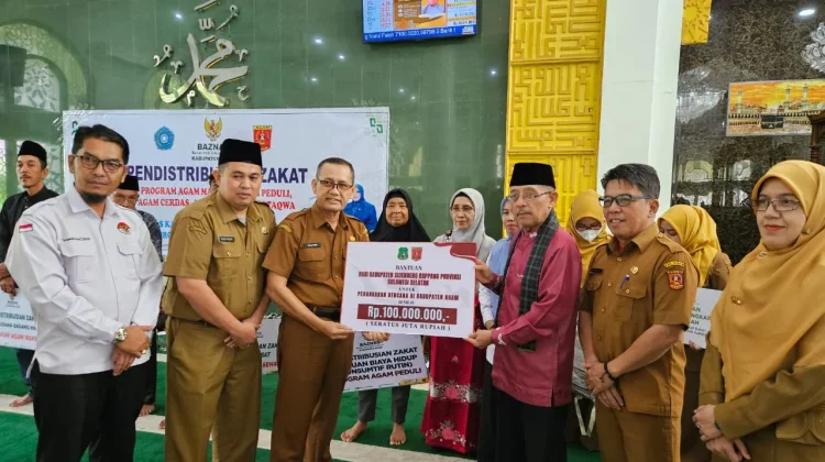 BAZNAS Agam Salurkan Zakat Rp188,78 Juta kepada 92 Mustahik