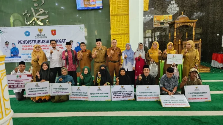 BAZNAS Agam Salurkan Zakat Rp188,78 Juta kepada 92 Mustahik