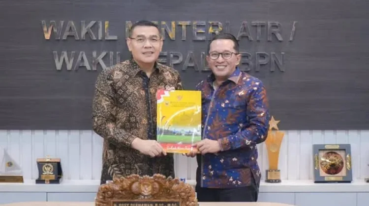 Bupati Eka Putra Koordinasikan Verval LP2B dan LBS ke Kementerian ATR/BPN