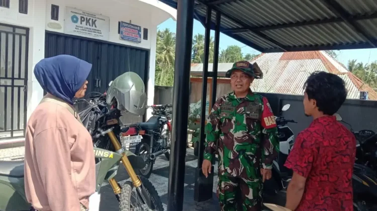 Babinsa Luhak Ajak Warga Waspada Cuaca dan Kelola Lahan