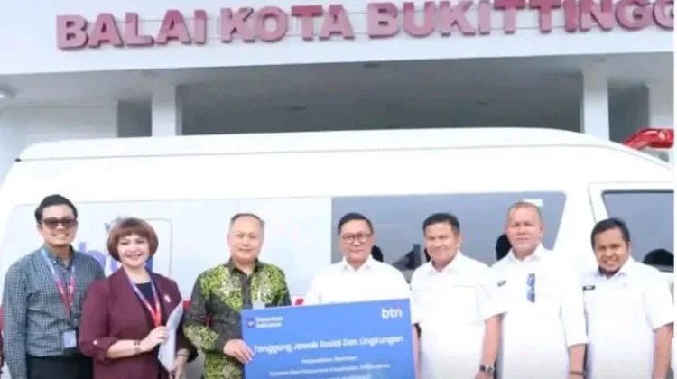 BTN Hibahkan Ambulans Rp739 Juta untuk Perkuat Layanan RSUD Bukittinggi