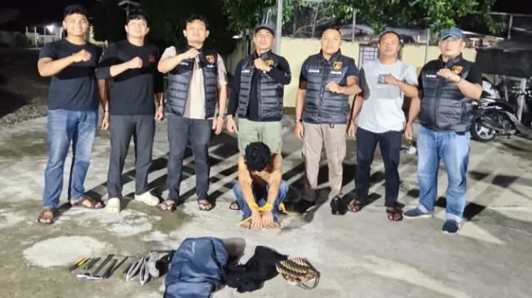 Satreskrim Polres Pasbar Ringkus Pemuda Pengangguran Pencuri Antena Parabola