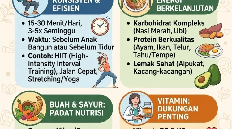Panduan Kesehatan Ibu Bekerja Tiga Anak Diluncurkan