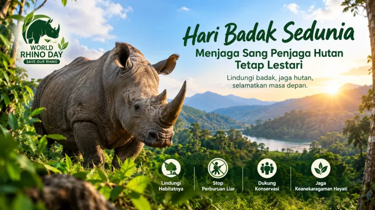 Hari Badak Sedunia: Menjaga Sang Penjaga Hutan Tetap Lestari