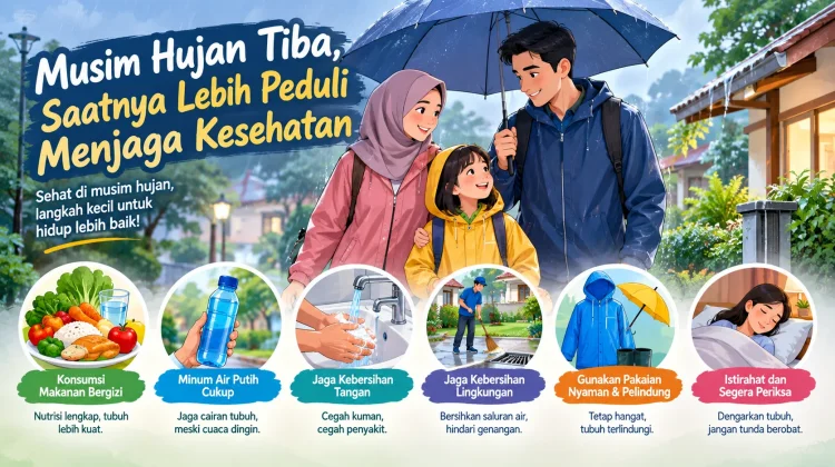 Musim Hujan Tiba, Saatnya Lebih Peduli Menjaga Kesehatan
