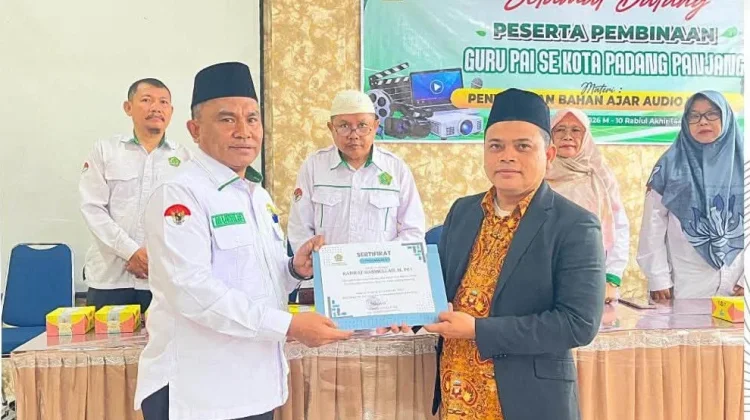 Kemenag Padang Panjang Bekali Guru PAI Pembuatan Bahan Ajar Audio Visual