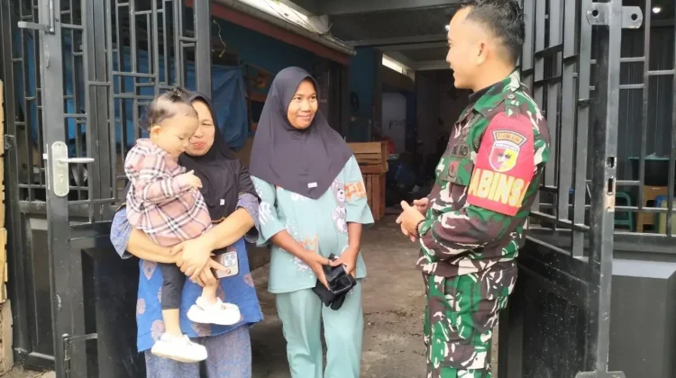 Babinsa Kapur IX Ajak Warga Jaga Kerukunan