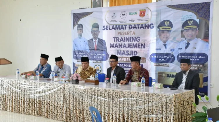 Bupati Agam Buka Training Manajemen Masjid Dukung Progul Bangkik Dari Surau