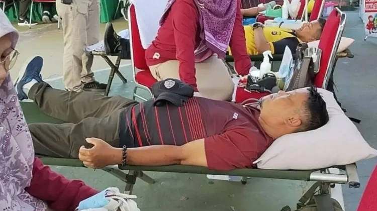 Semarak HUT TNI, Kodim Payakumbuh Gelar Donor