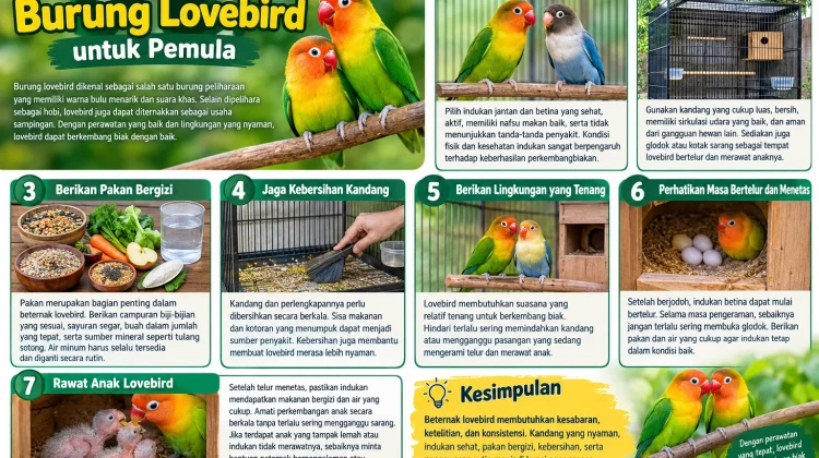 Cara Beternak Burung Lovebird untuk Pemula