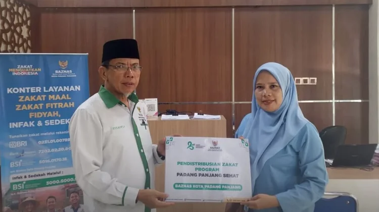 Melalui Program Sehat, BAZNAS Padang Panjang Bantu Biaya Berobat Warga