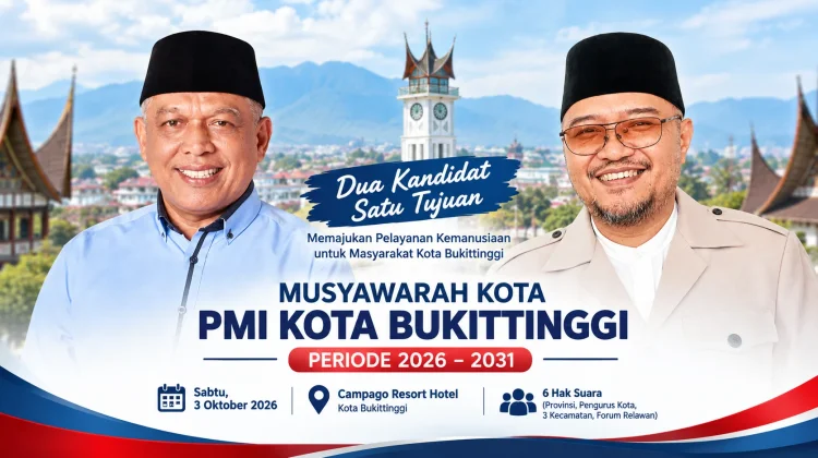 Muskot PMI Bukittinggi Periode 2026–2031 Hadirkan Dua Kandidat