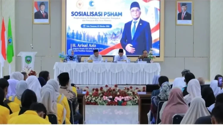 Wabup Parulian Hadiri Sosialisasi Perda P5HAM Bersama Anggota DPR RI