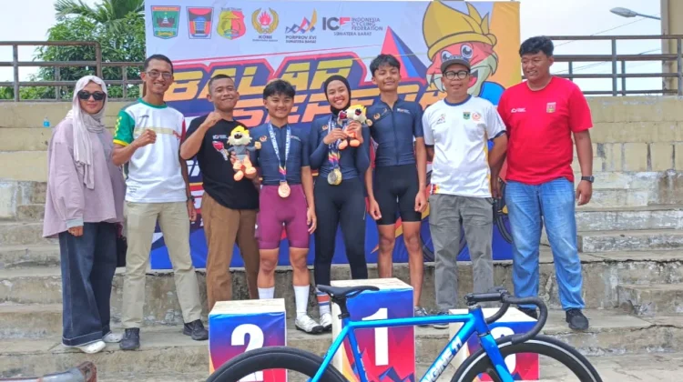 Railatul Khaira Sumbang Emas, Balap Sepeda Bukittinggi Tambah 2 Medali Porprov XVI