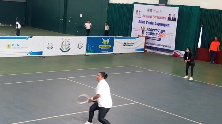 Semifinal Tenis Porprov Memanas, Padang, Solok, Payakumbuh, Pasbar Bersaing