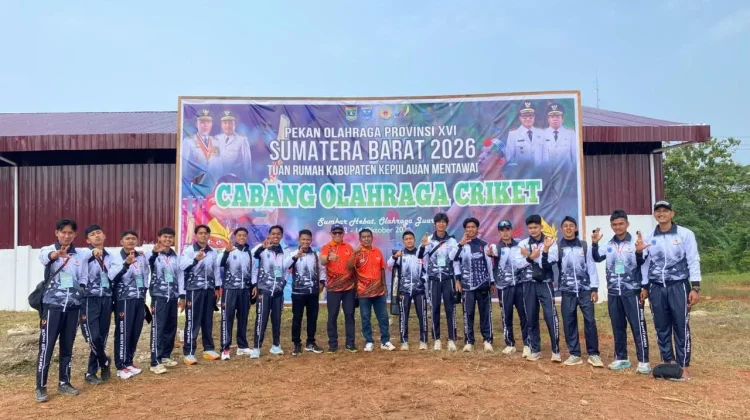 Sejarah Terukir Bumi Sikerei, Mentawai Sukses Gelar Cabor Cricket Porprov Sumbar