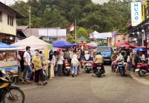 Pasar Pabukoan Simpang Gunung Jadi Tujuan Berbuka Puasa
