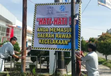 Tingkatkan Kewaspadaan, Jasa Raharja Pasang Spanduk di Payakumbuh