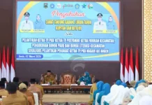 Bupati Sijunjung Kukuhkan Empat Camat Baru di Balairung Lansek Manih
