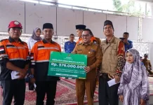 Salurkan Bantuan Baznas Senilai Rp576 Juta untuk Korban Bencana Alam