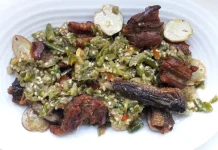 Goreng baluik, campur jariang, lado mudo