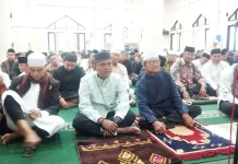 Dandim 0306/50 Kota Pimpin Sholat Idul Fitri Bersama Forkopimda dan Masyarakat