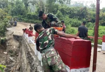 Pembangunan Jembatan Aramco di Gunung Omeh Rampung 100 Persen