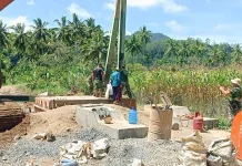 Progres Pembangunan Jembatan Gantung Sungai Rimbang Capai 62 Persen