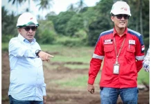 Eka Putra Pantau Pembangunan Hunian Tetap di Rambatan
