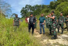 Danpusterad dan Dandim 0319 Mentawai Tinjau Lokasi Karya Bakti TNI Dihari Kedua