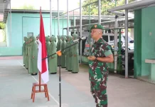 Dedikasi Prajurit Kodim 0306/50 Kota Ditingkatkan Setelah Kenaikan Pangkat