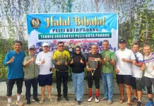 Tenis Eksekutif dan Halal Bihalal Pelti Pengkot Padang Resmi Ditabuh Wako