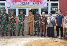 Tim Korem 032/Wbr Kunjungi Kampung Pancasila Di Nagari Balai Panjang