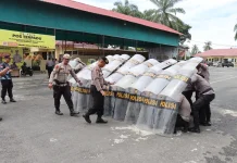 Tingkatkan Kemampuan Pengendali Massa, Polres Pasbar Gelar Latihan Dalmas