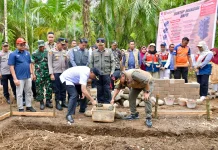 Wabup Agam Ikuti Groundbreaking Huntap Mandiri BNPB di Palembayan
