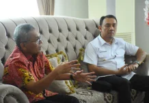 Staf Ahli Kementerian ATR-BPN, dan Wabup Agam Bahas Persiapan Pembangunan Huntap