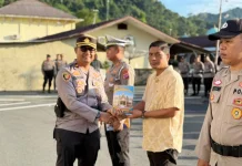 Polres Pessel Salurkan Santunan Duka untuk Personel