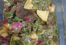 Resep Dendeng Batokok Lado Hijau Campua Kantang