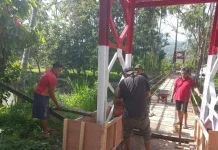 Pembangunan Jembatan Garuda Lombah Lima Puluh Kota Dikebut
