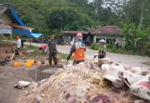 Babinsa Harau Komsos Perkuat Silaturahmi dan Kamtibmas Gurun