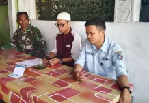 Babinsa Pangkalan Komsos Perkuat Gotong Royong Nagari Manggilang