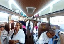 Kloter 01 Padang Bergerak ke Makkah, Jemaah Amil Miqat di Bir Ali